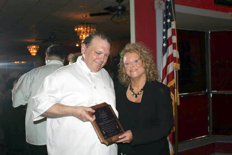 C/B DVTF President Monica Hudson presents Award of Appreciation to Mr. Hudson